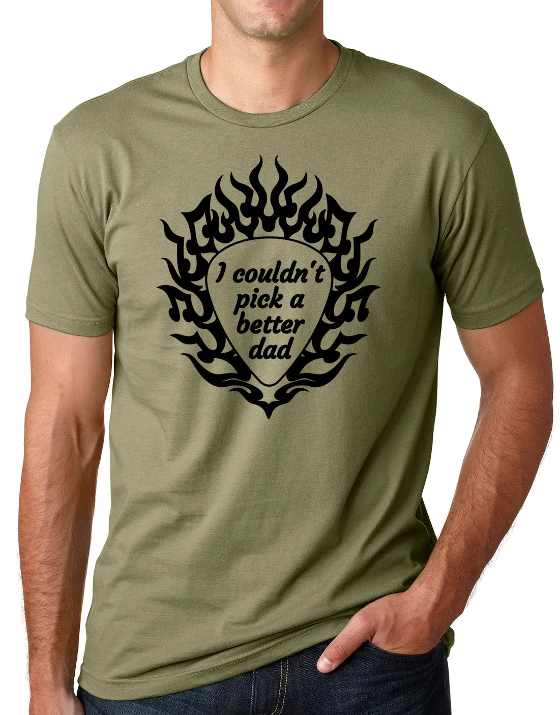 Think Out Loud Apparel I Couldn't Pick a Better Dad Funny Guitar Player Father T Shirt