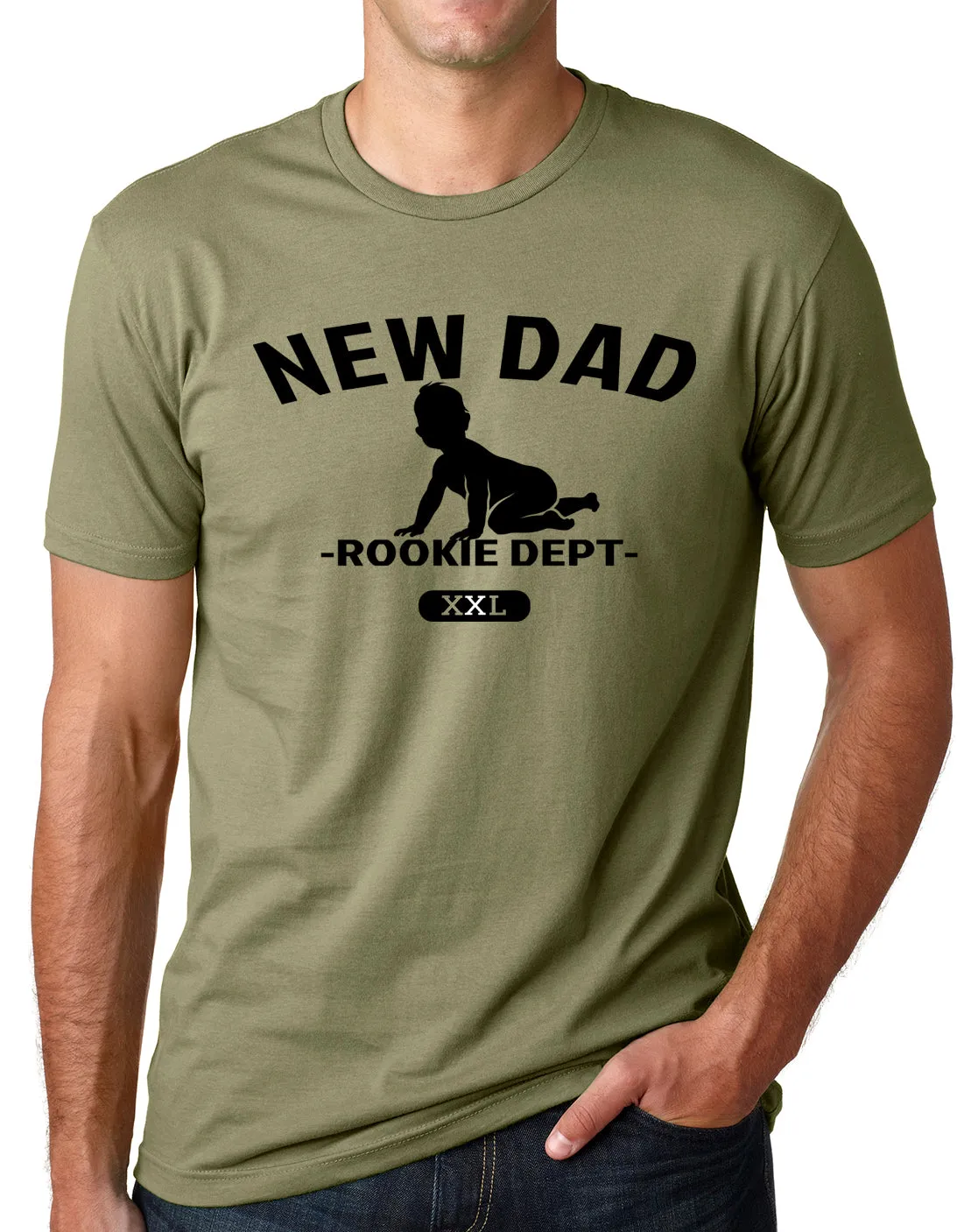 Think Out Loud Apparel New Dad Team Rookie Department Funny New Father T Shirt