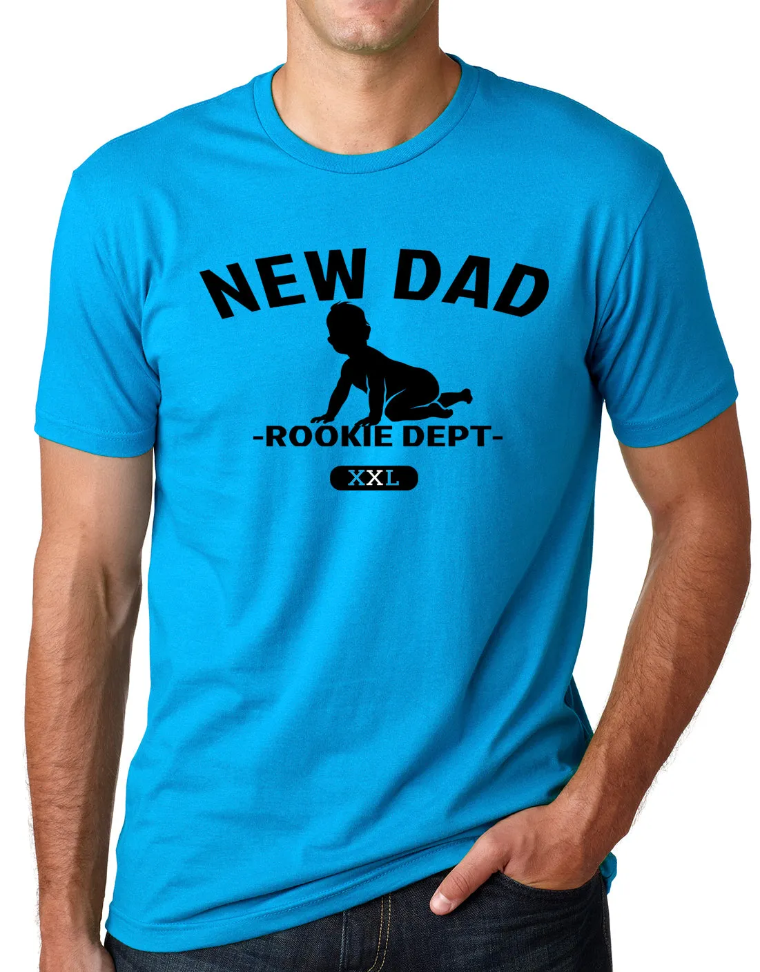 Think Out Loud Apparel New Dad Team Rookie Department Funny New Father T Shirt