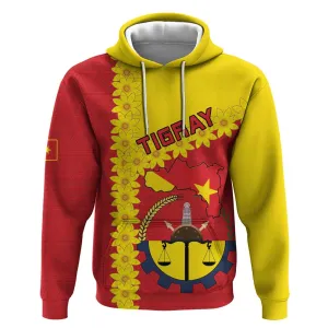 Tigray Ethiopia Hoodie Tigray Seal With Flag Map - African Pattern LT15