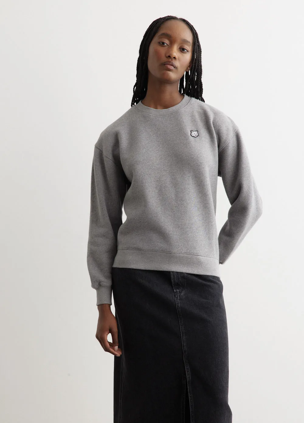 Tonal Fox Head Patch Comfort Sweatshirt