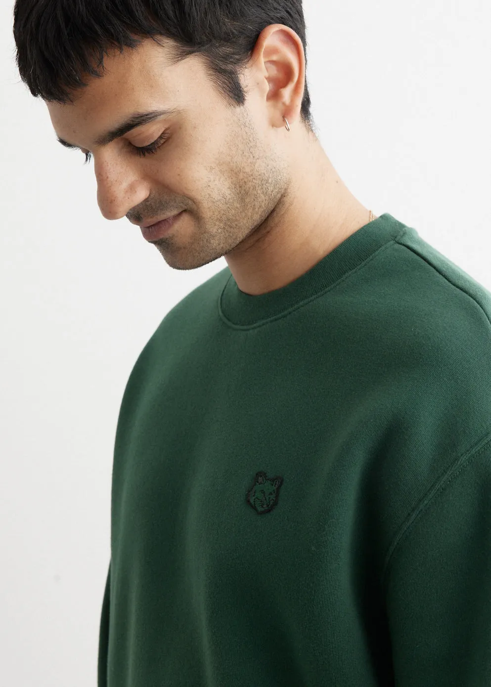 Tonal Fox Head Patch Comfort Sweatshirt