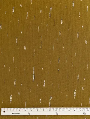 Tree Bark Jacquard Knit Deadstock - Cumin - Swatch