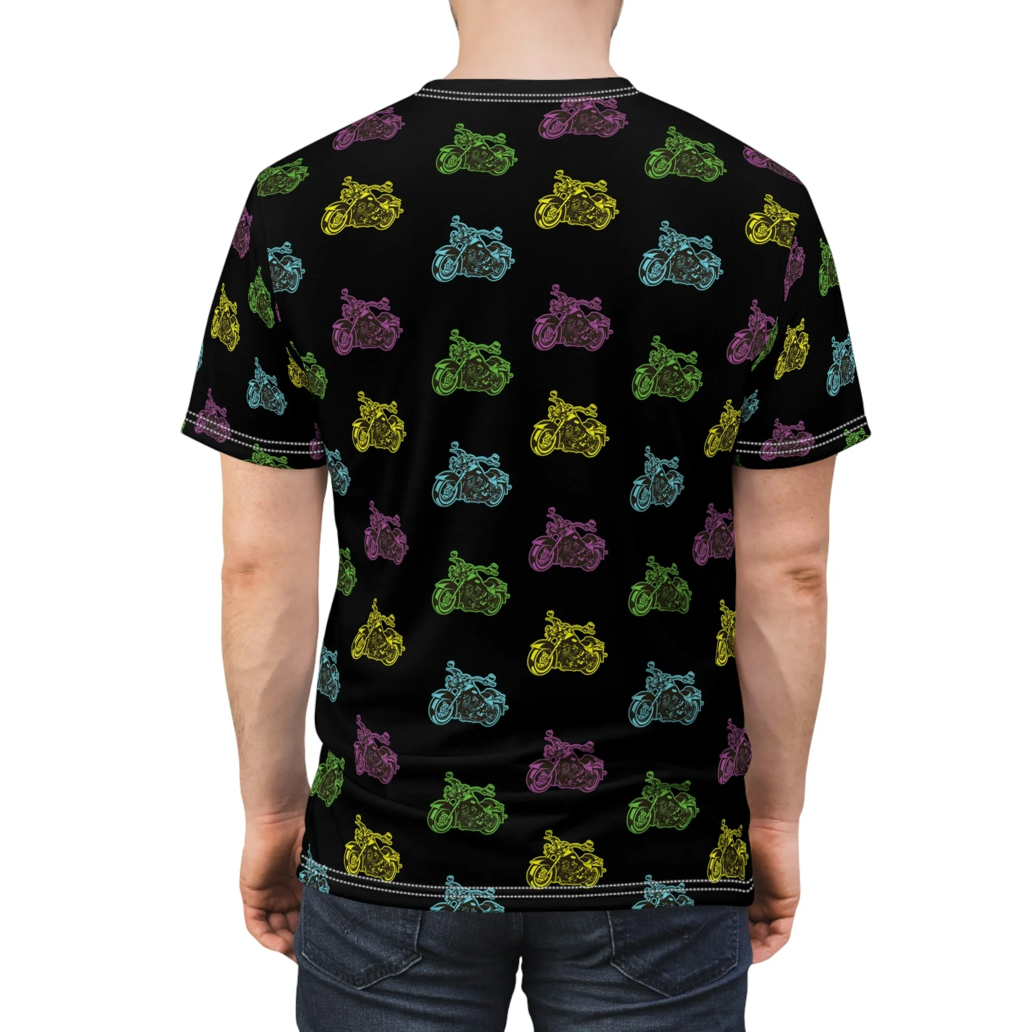 Tribute - Unisex AOP Motorcycle Cut & Sew Tee