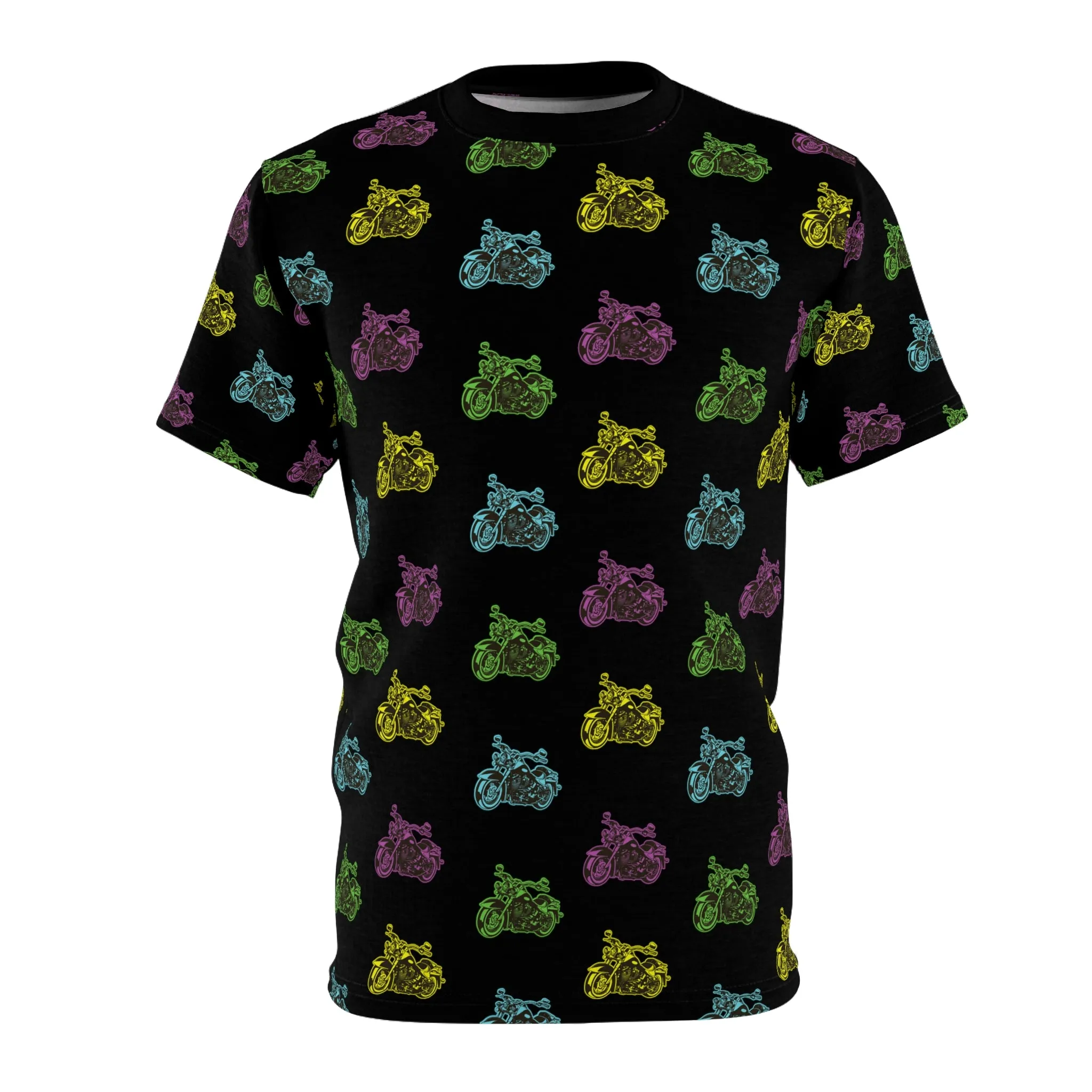Tribute - Unisex AOP Motorcycle Cut & Sew Tee