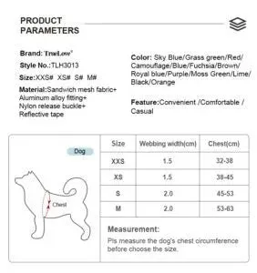 TrueLove Dog Harness TLH3013 - Lime