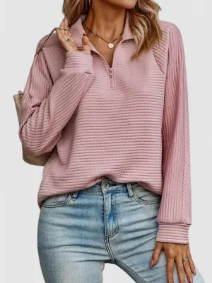 Tui | Textured Quarter-Zip Pullover