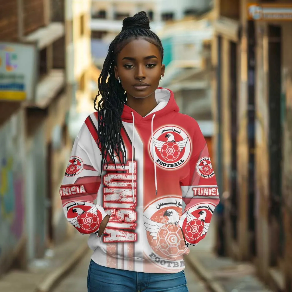 Tunisia Soccer Hoodie Eagles of Carthage Football - Road To Champion DT03
