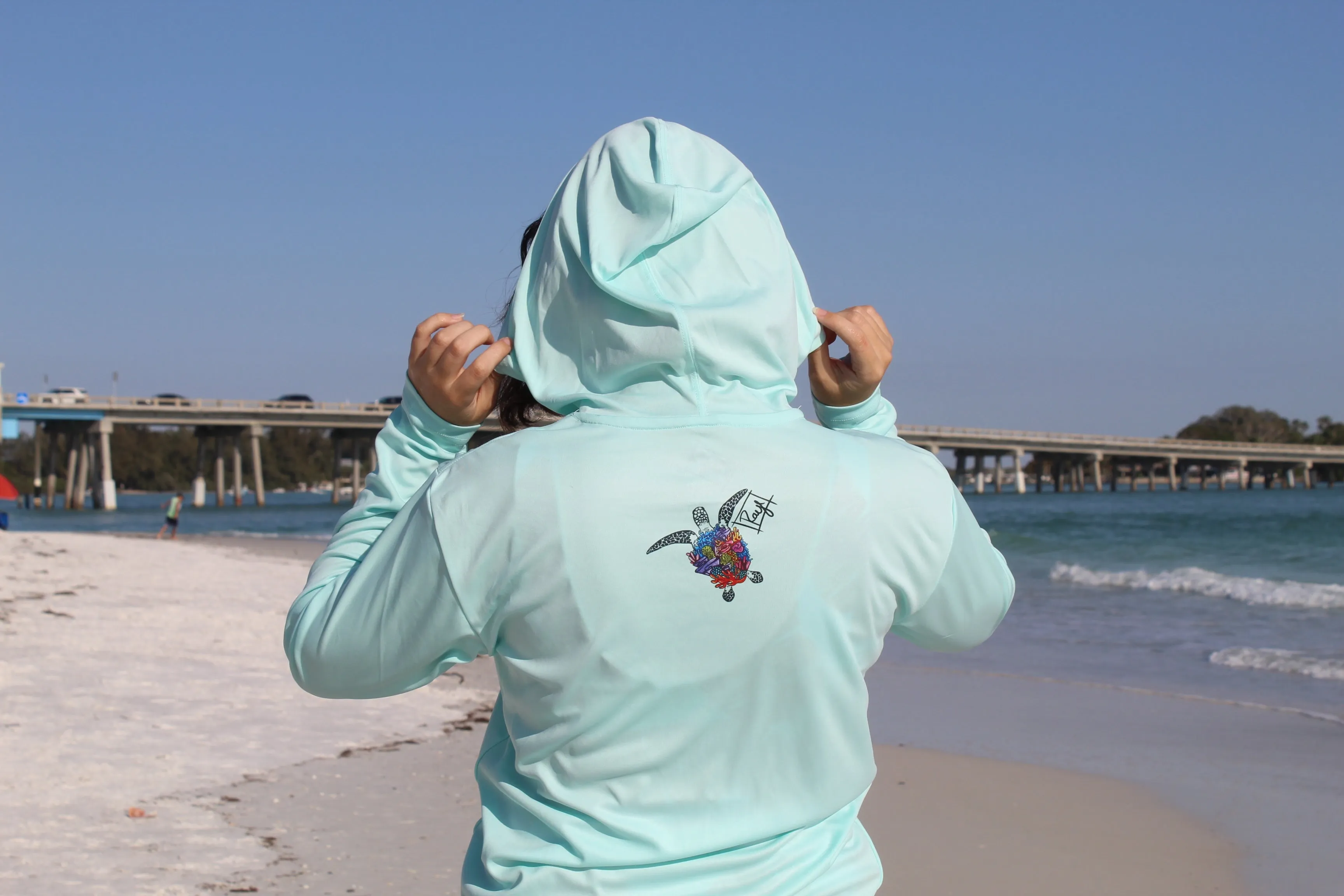 Turtle Moon Phases - UPF 50 Performance Hoodie
