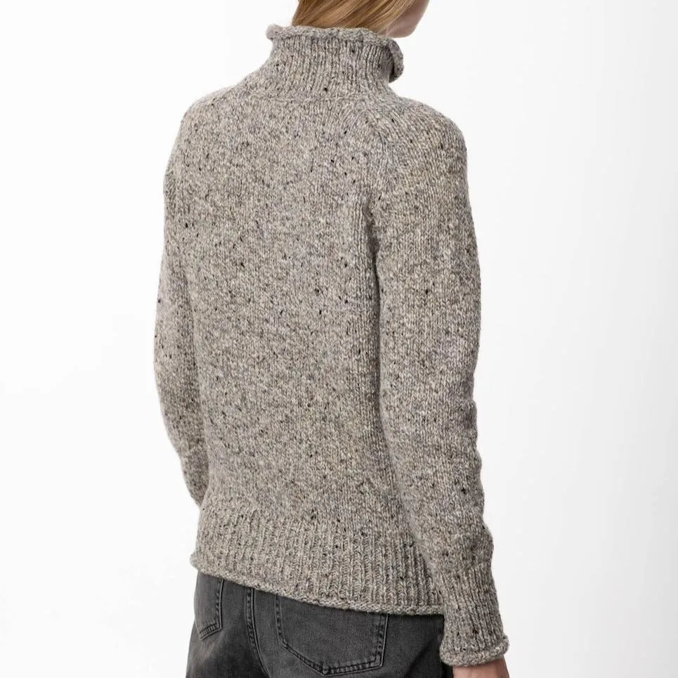Turtle Neck Jumper - Porridge