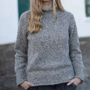 Turtle Neck Jumper - Porridge