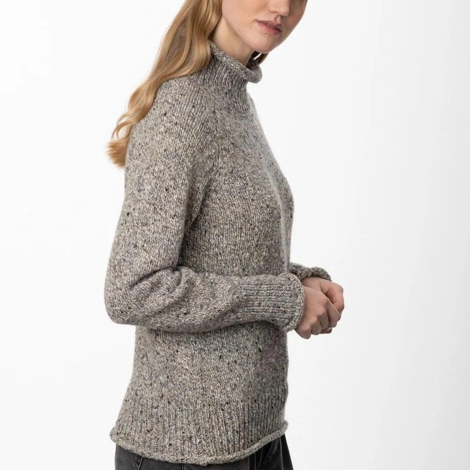 Turtle Neck Jumper - Porridge