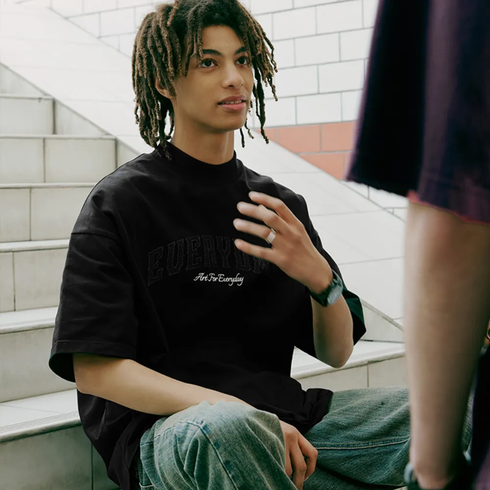 Turtleneck Embroidered T-shirt