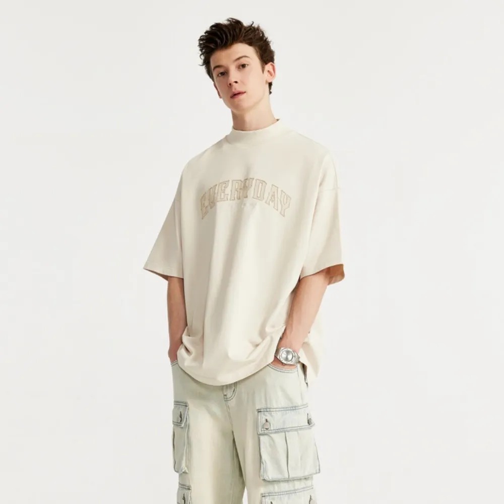 Turtleneck Embroidered T-shirt