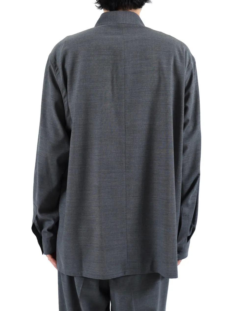 TWIST WOOL TROPICAL OVERSIZED SHIRTS