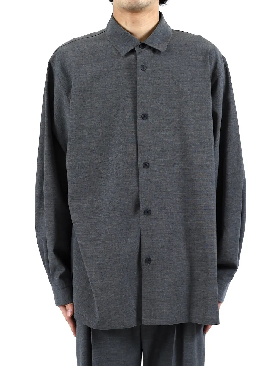 TWIST WOOL TROPICAL OVERSIZED SHIRTS