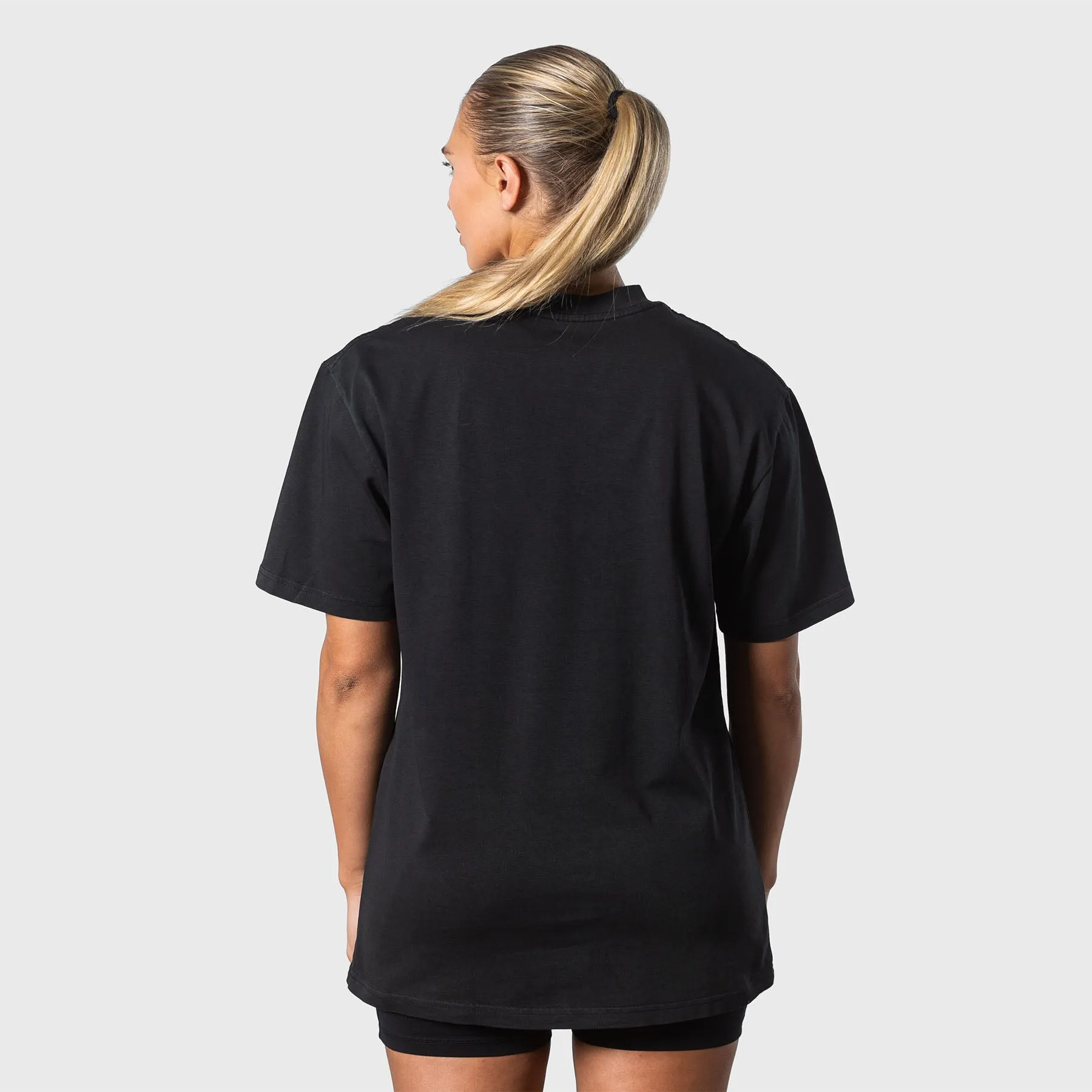 TWL - LIFESTYLE OVERSIZED T-SHIRT - BLANK - WASHED BLACK