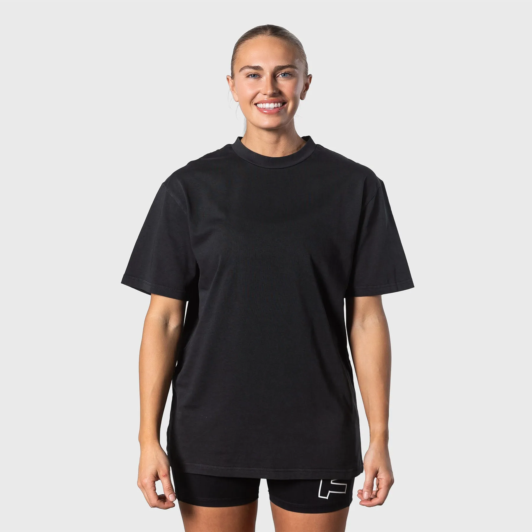 TWL - LIFESTYLE OVERSIZED T-SHIRT - BLANK - WASHED BLACK
