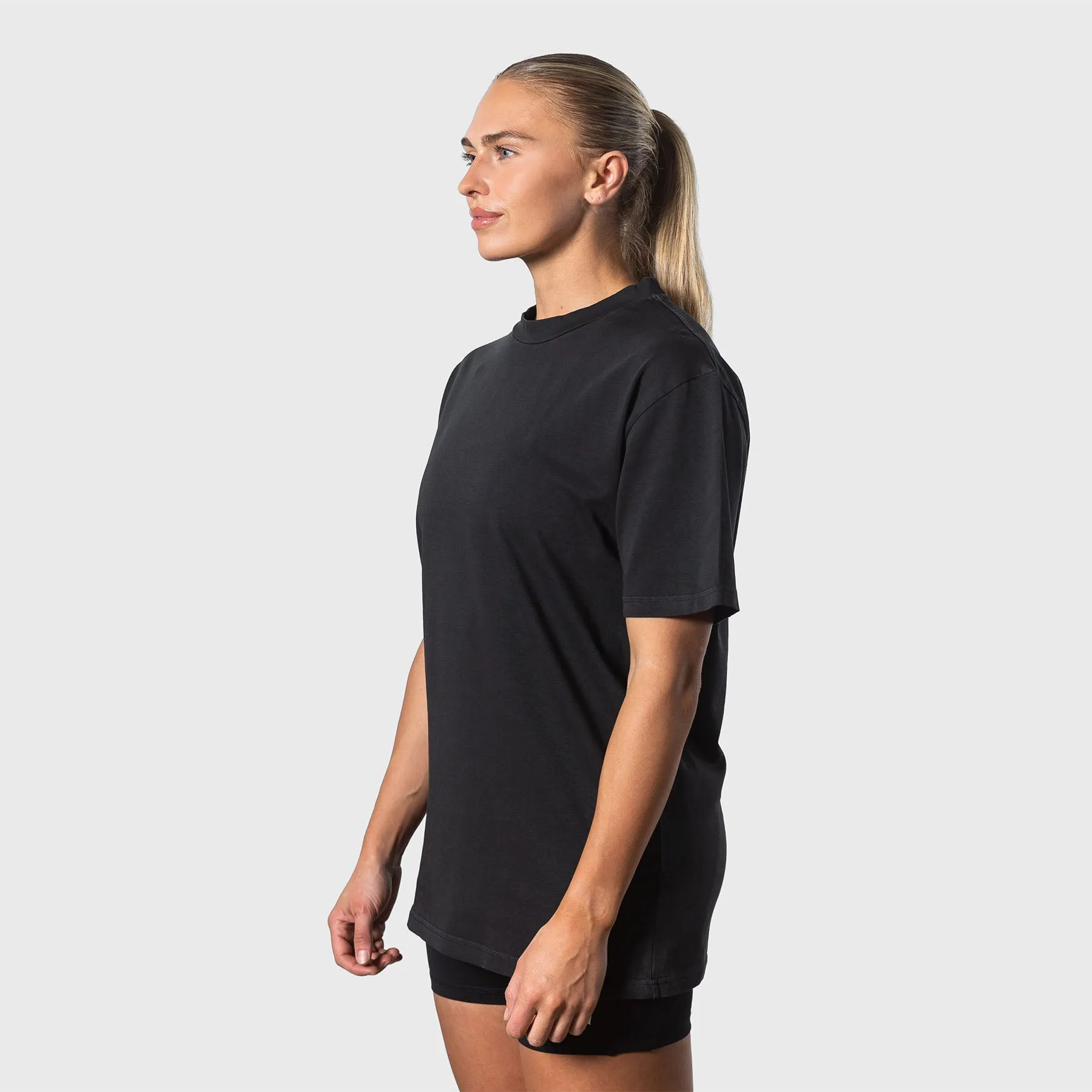 TWL - LIFESTYLE OVERSIZED T-SHIRT - BLANK - WASHED BLACK
