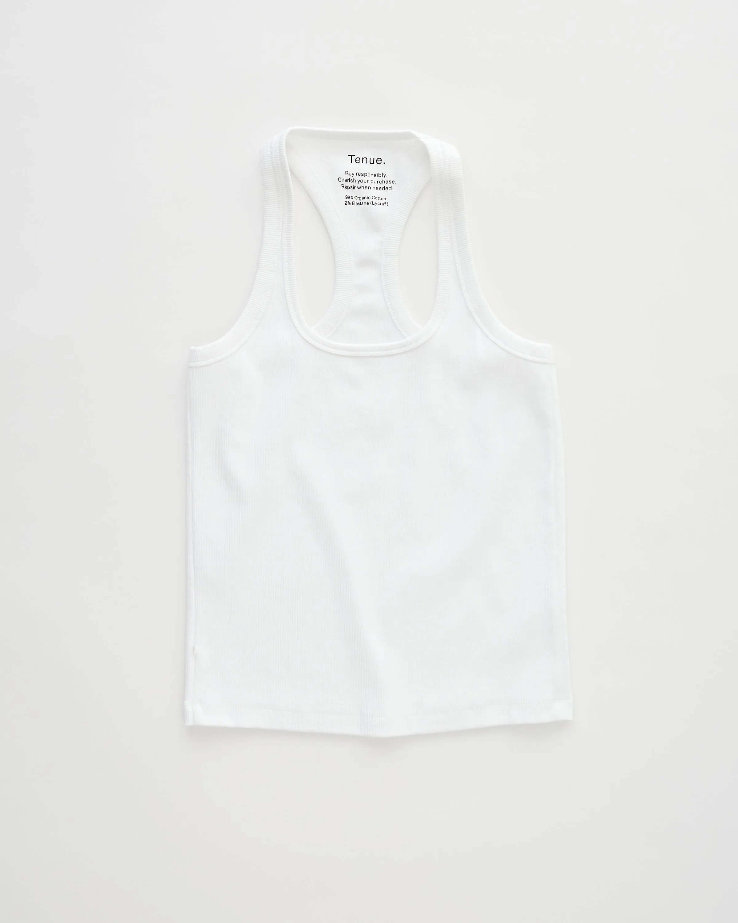 Una Tank Top White