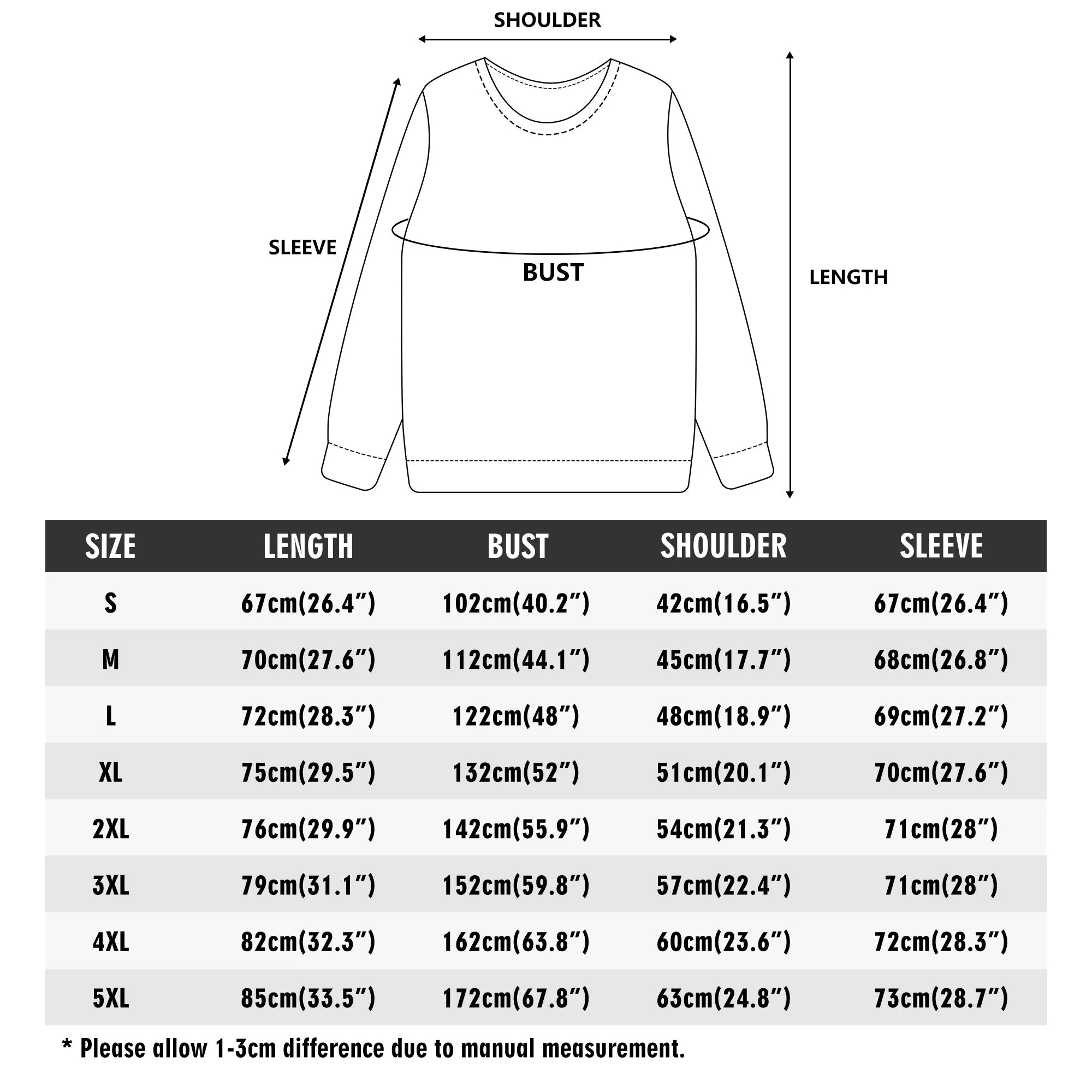 Unisex Gothic Its Cold Outside Typographical Art Ugly Christmas Sweatshirt