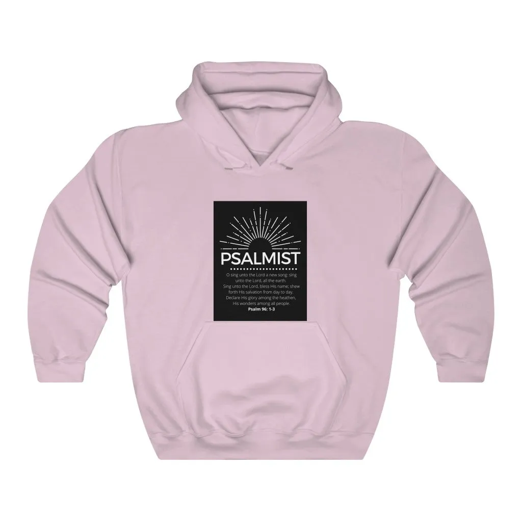 Unisex Heavy Blend™ Hooded Sweatshirt (Black Love Rocks Original Design - Psalmist)