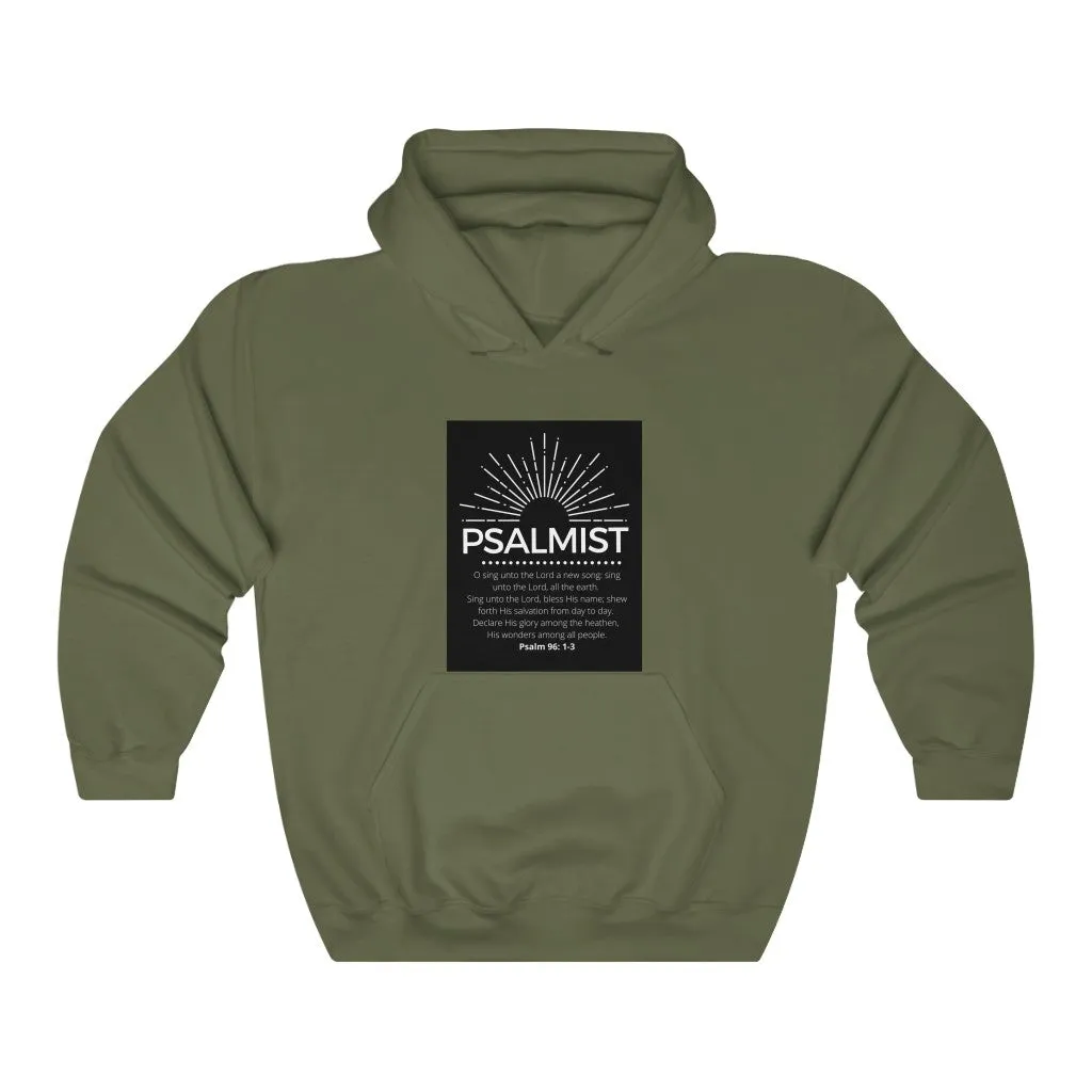 Unisex Heavy Blend™ Hooded Sweatshirt (Black Love Rocks Original Design - Psalmist)