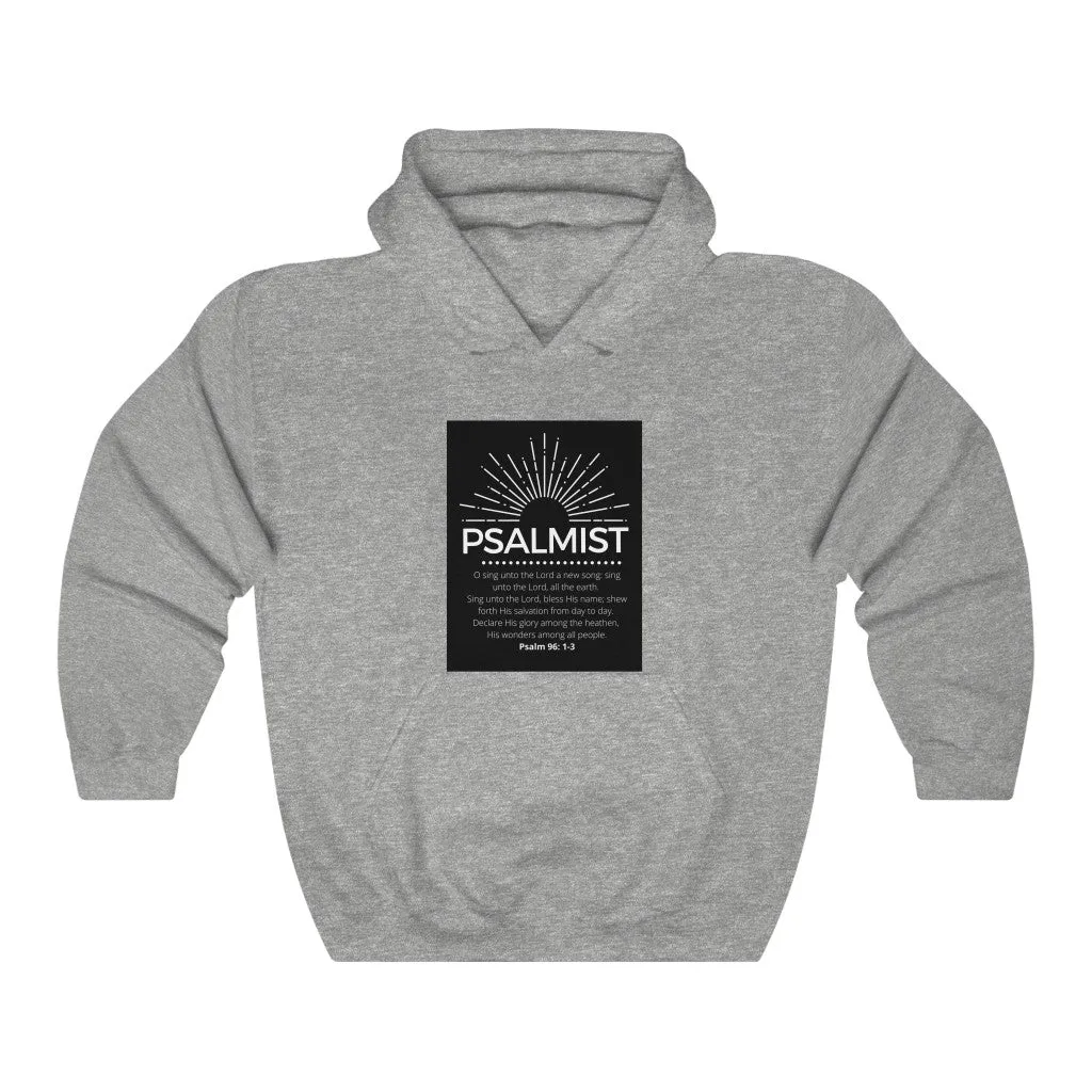 Unisex Heavy Blend™ Hooded Sweatshirt (Black Love Rocks Original Design - Psalmist)