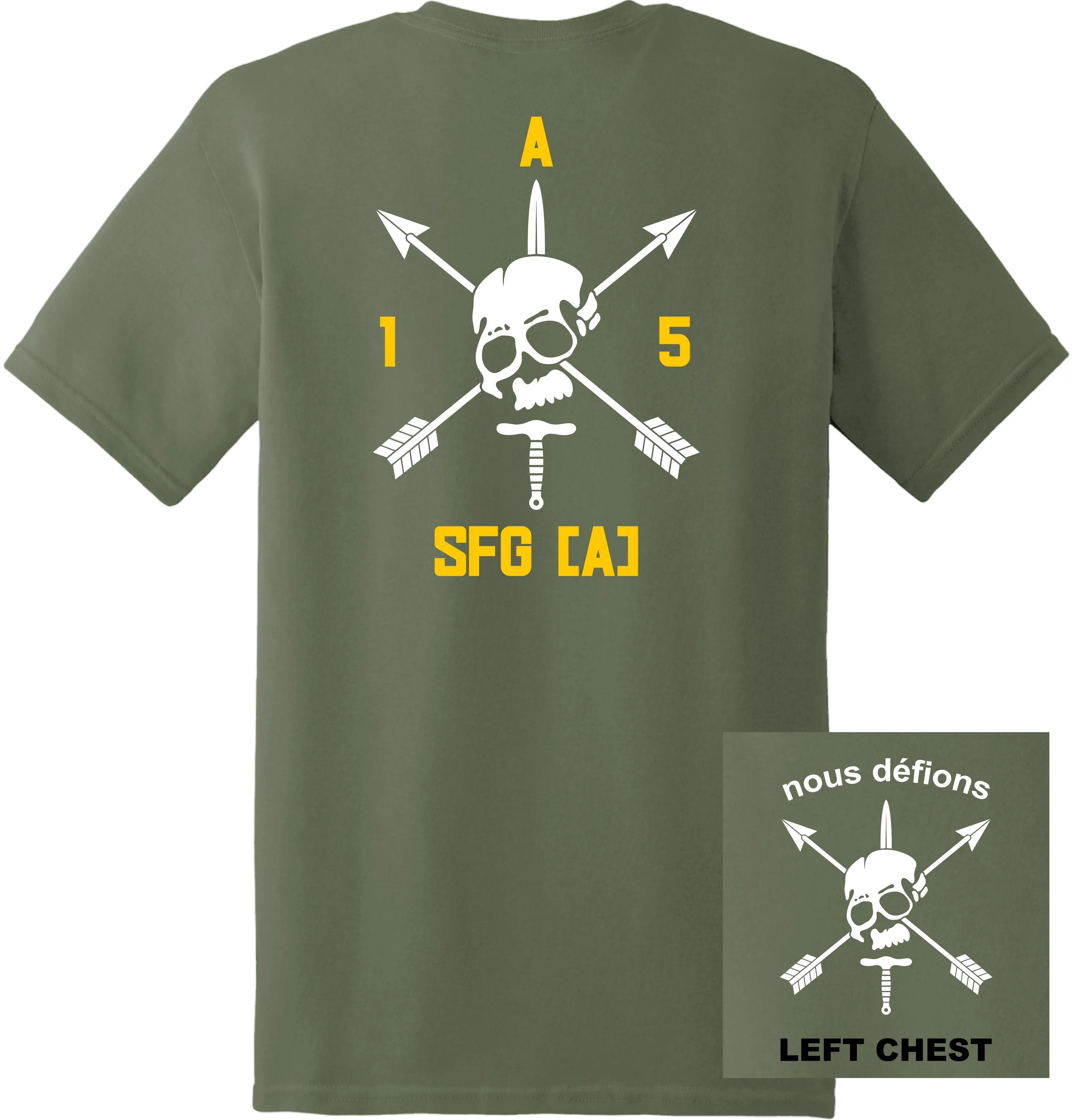 US Army - Special Forces 5th SFG (A) Nous Defions T-Shirt