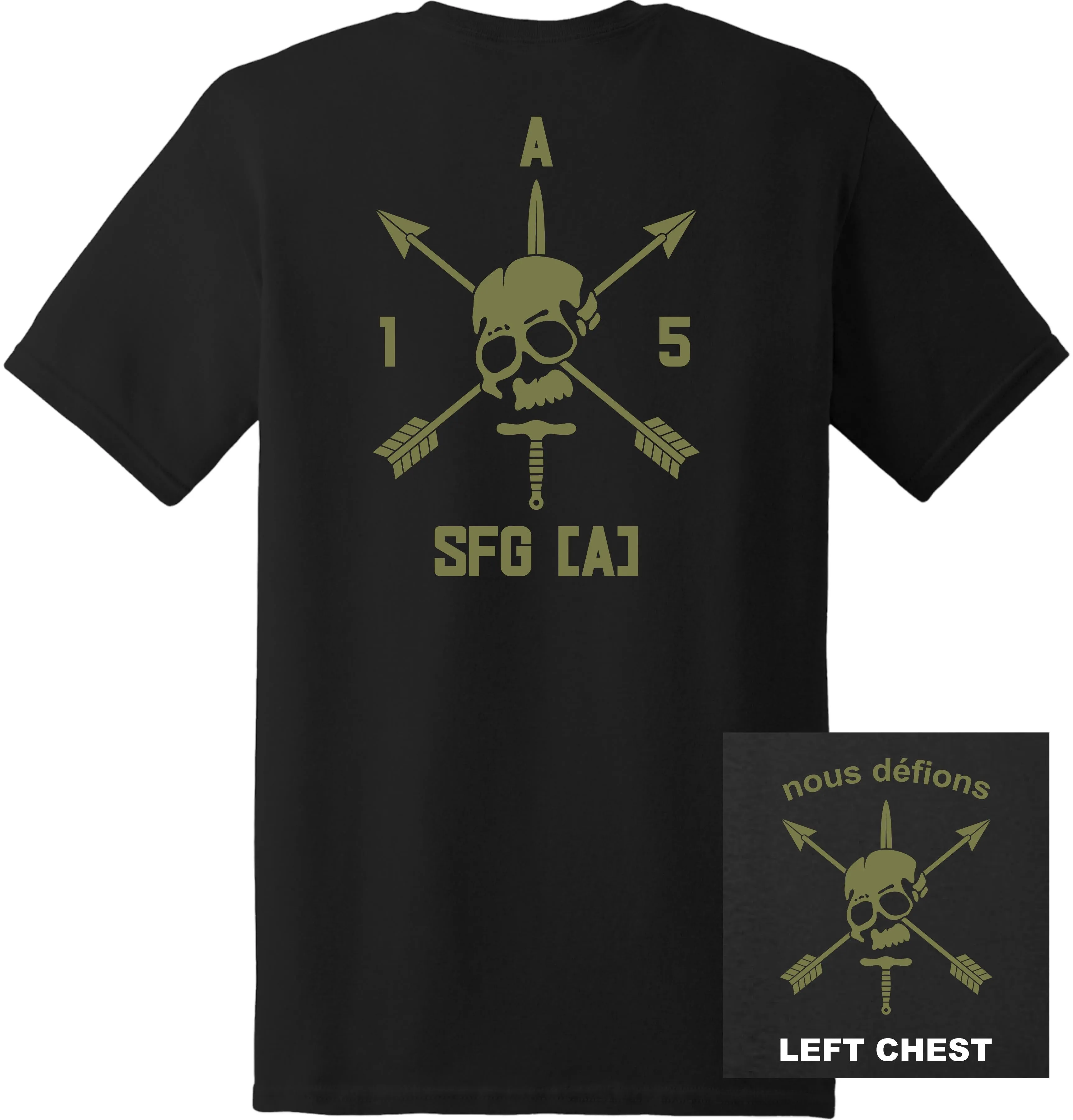 US Army - Special Forces 5th SFG (A) Nous Defions T-Shirt
