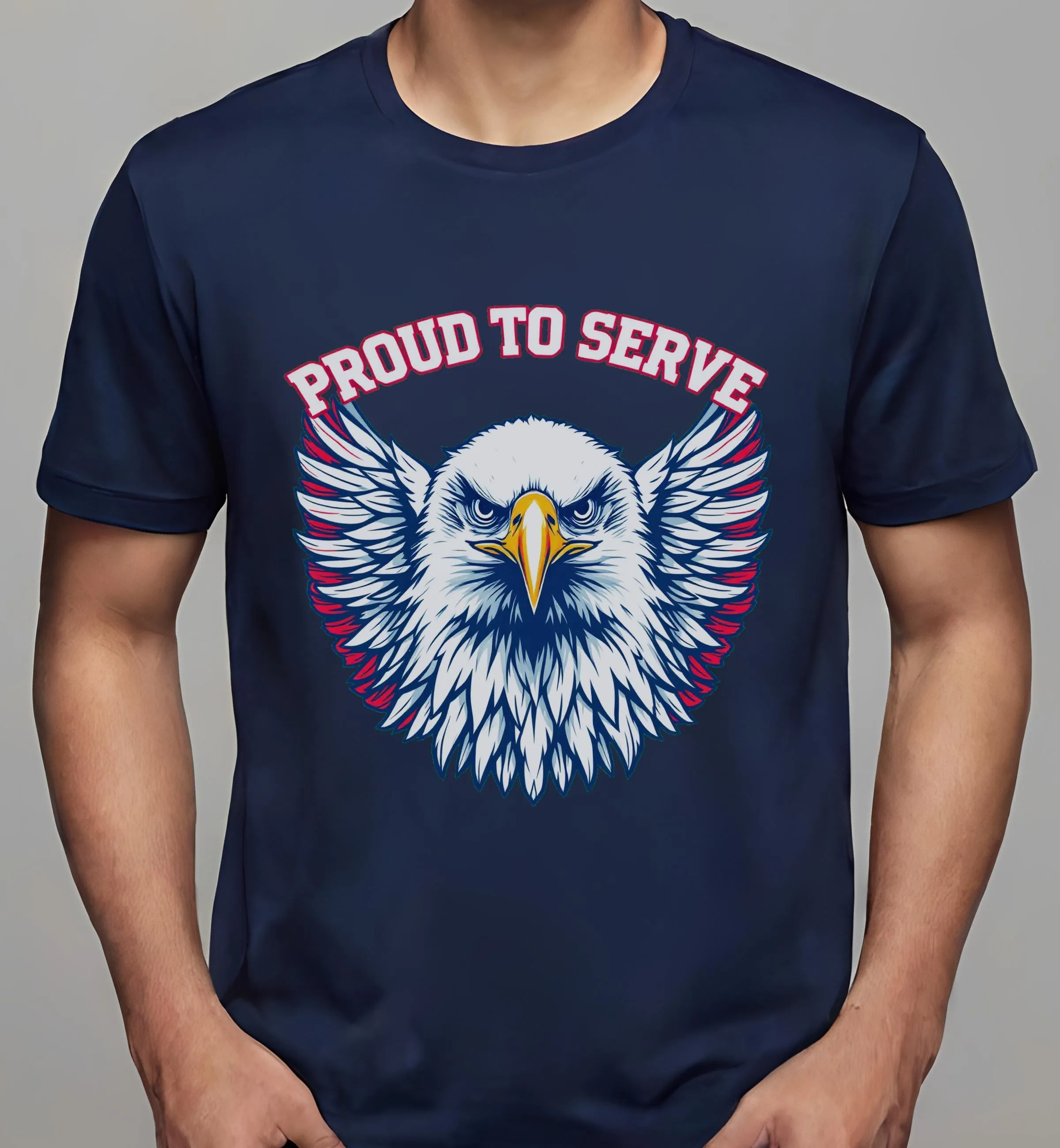 USA Veterans: Proud to Serve Eagle | Classic T-Shirt (Unisex)
