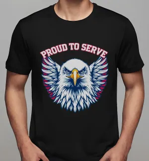USA Veterans: Proud to Serve Eagle | Classic T-Shirt (Unisex)