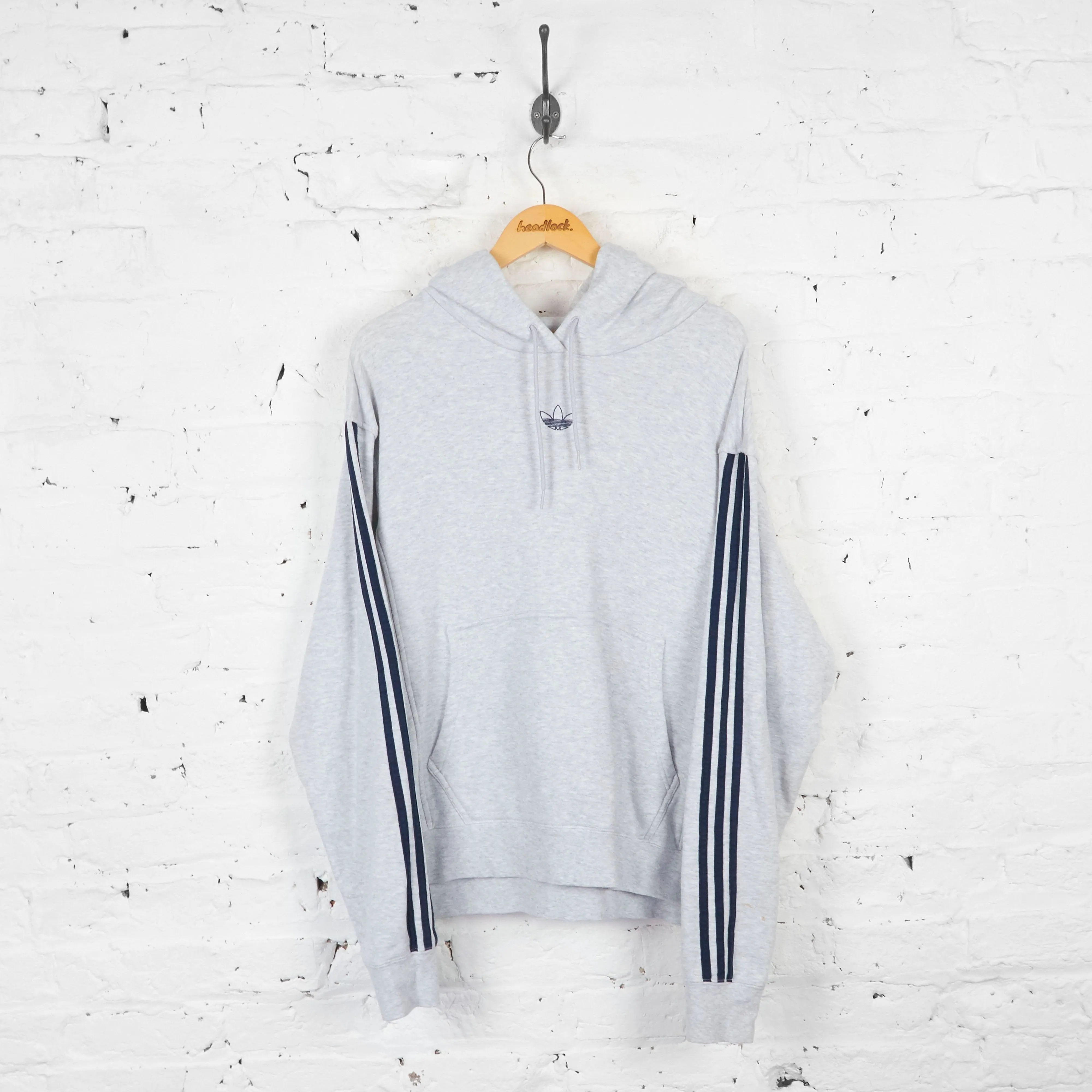Vintage Adidas Hoodie - Grey - XL