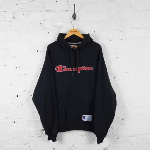 Vintage Champion Hoodie - Black - XL