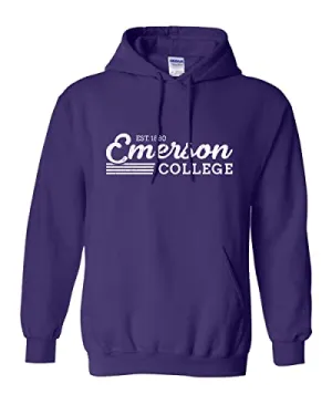 Vintage Emerson College Hooded Sweatshirt