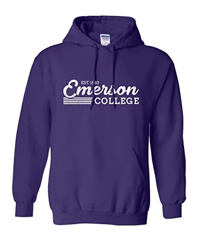 Vintage Emerson College Hooded Sweatshirt