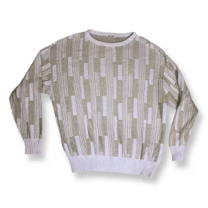 *Vintage Knitted Sweater Crazy Pattern | Size XL