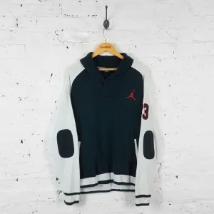 Vintage Nike Air Jordan Hoodie - Black/White - XL