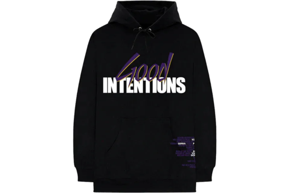 Vlone X Nav Doves Good Intentions Hoodie (Black)