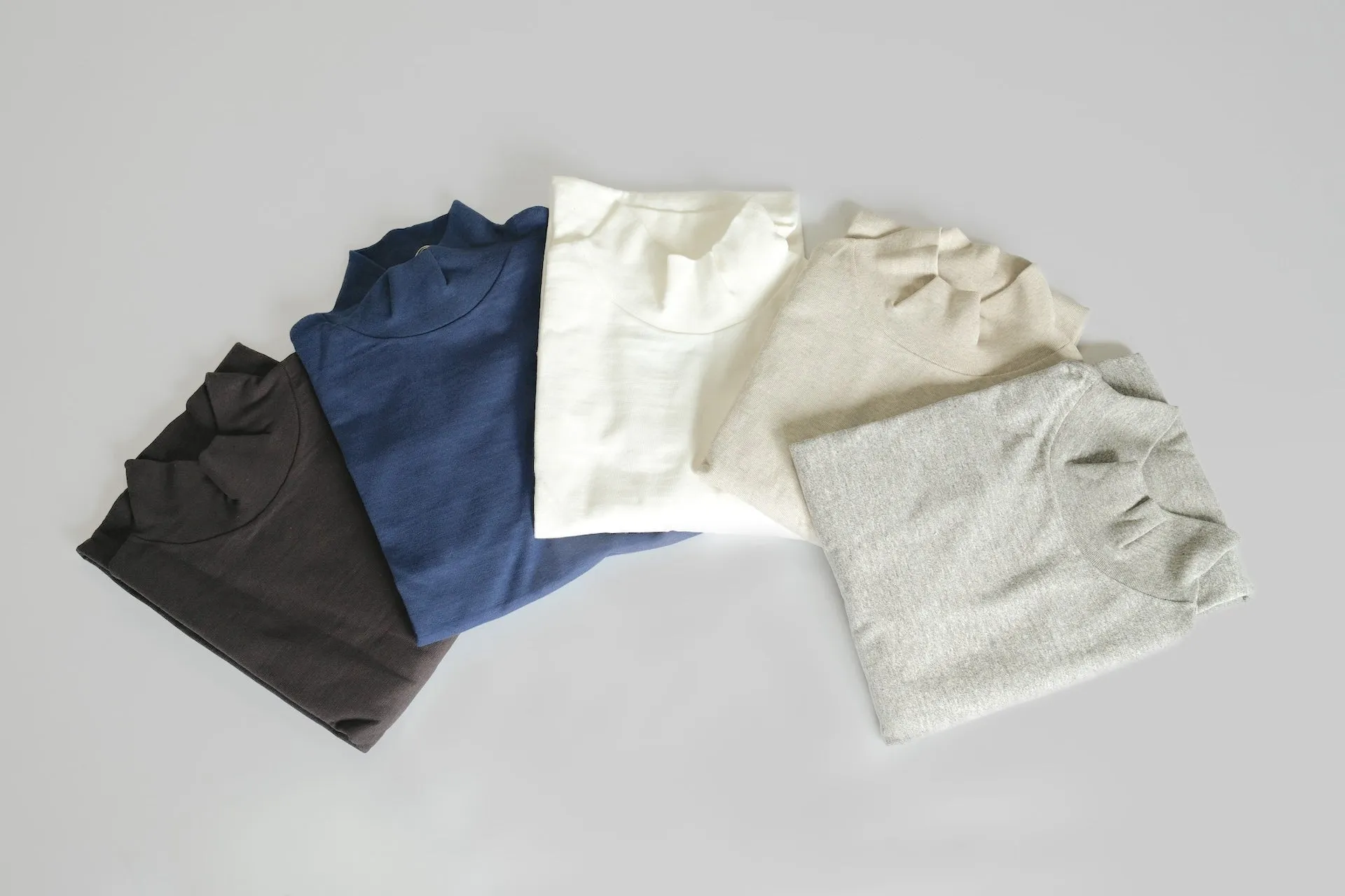 Warehouse 5.5oz "Bamboo Textured" L/S High Neck Tee (Black)
