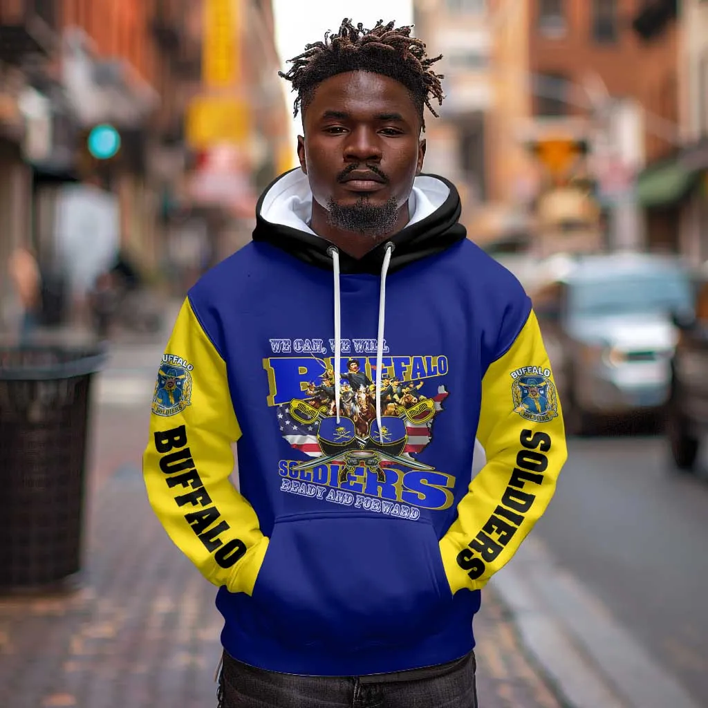 We Can We Will Buffalo Soldiers Hoodie Us Army Ready and Forward DT02