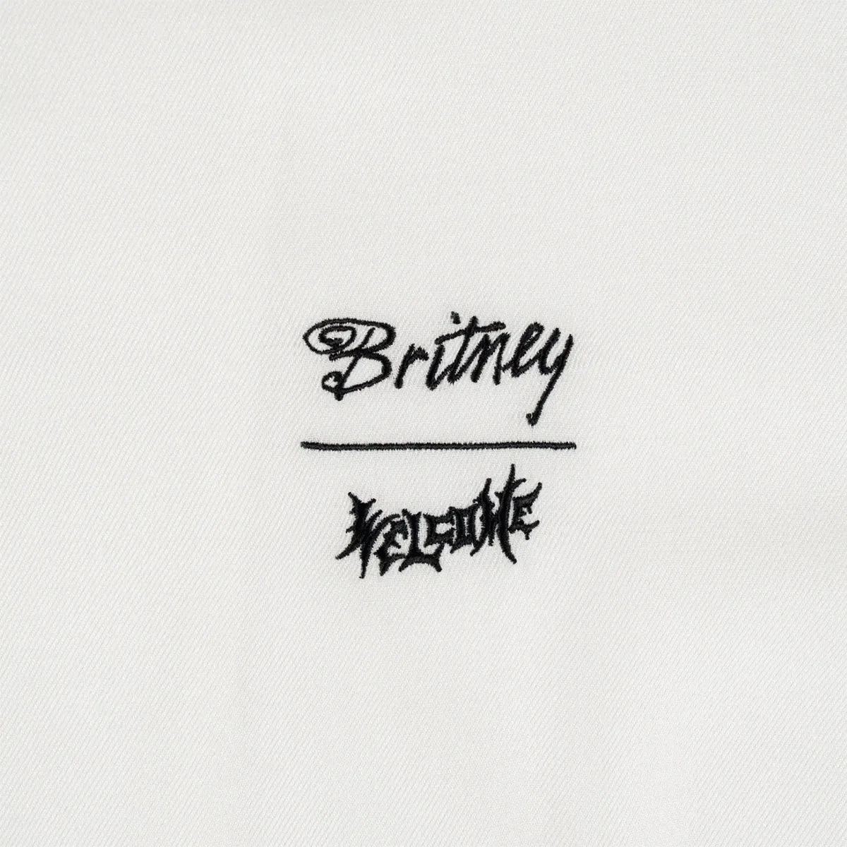 Welcome - Britney Spears Rayon Photo Shirt White