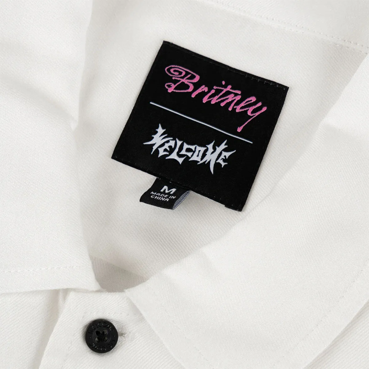 Welcome - Britney Spears Rayon Photo Shirt White