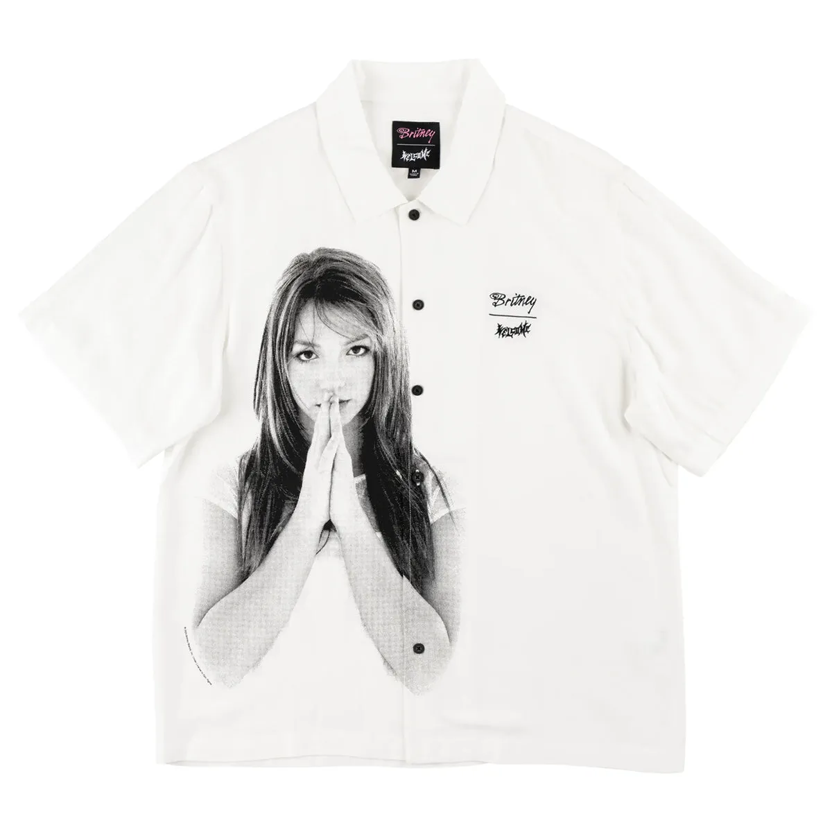 Welcome - Britney Spears Rayon Photo Shirt White