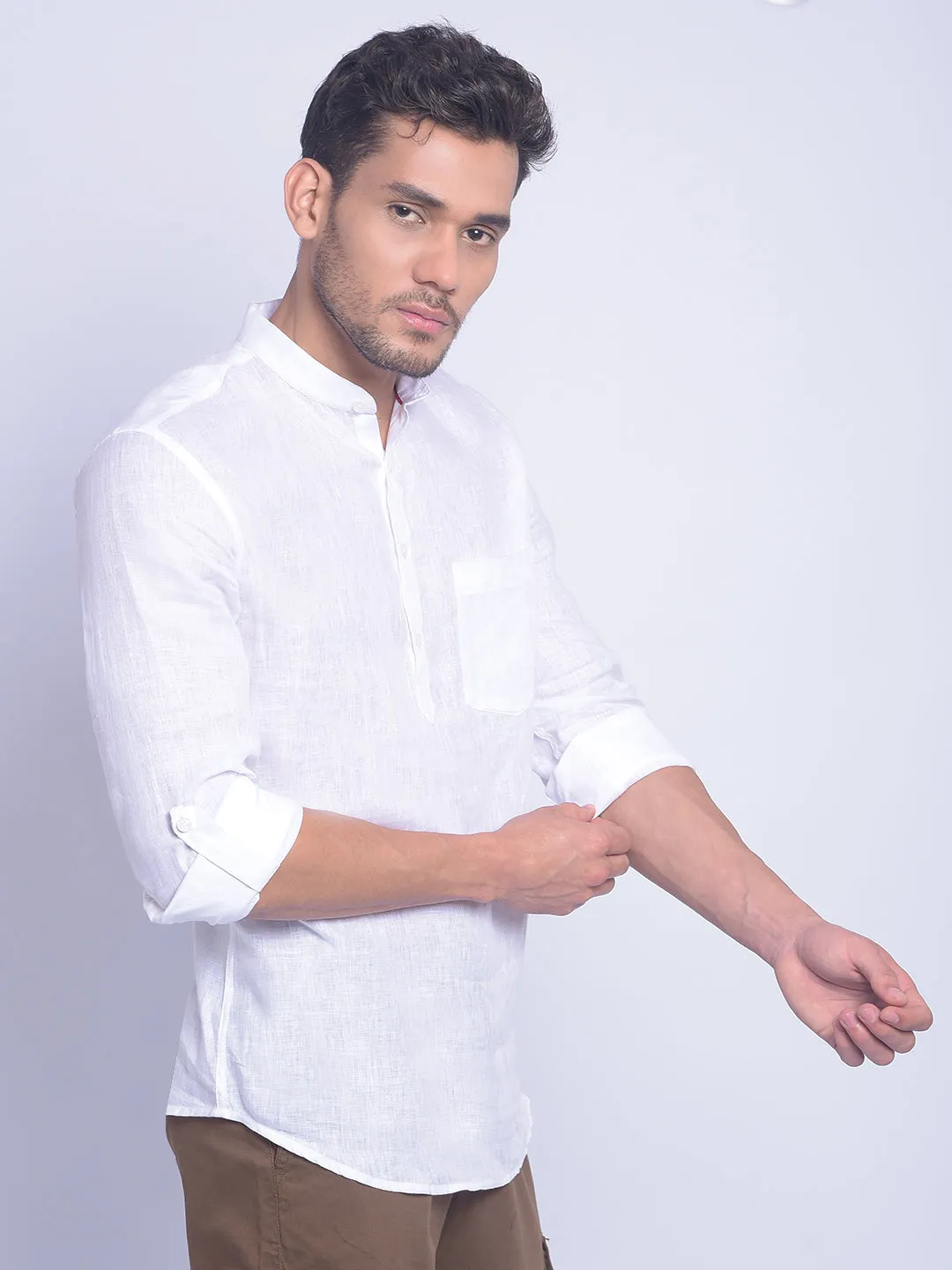 White Printed Shirt