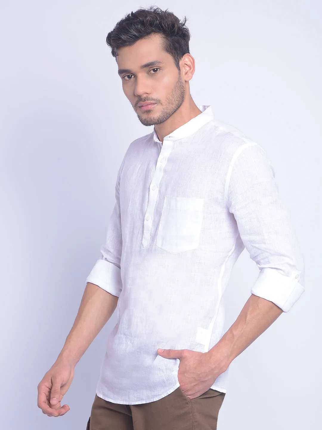 White Printed Shirt