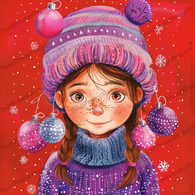Winter Fashion Illustrations AI MidJourney Image Prompt, 8826