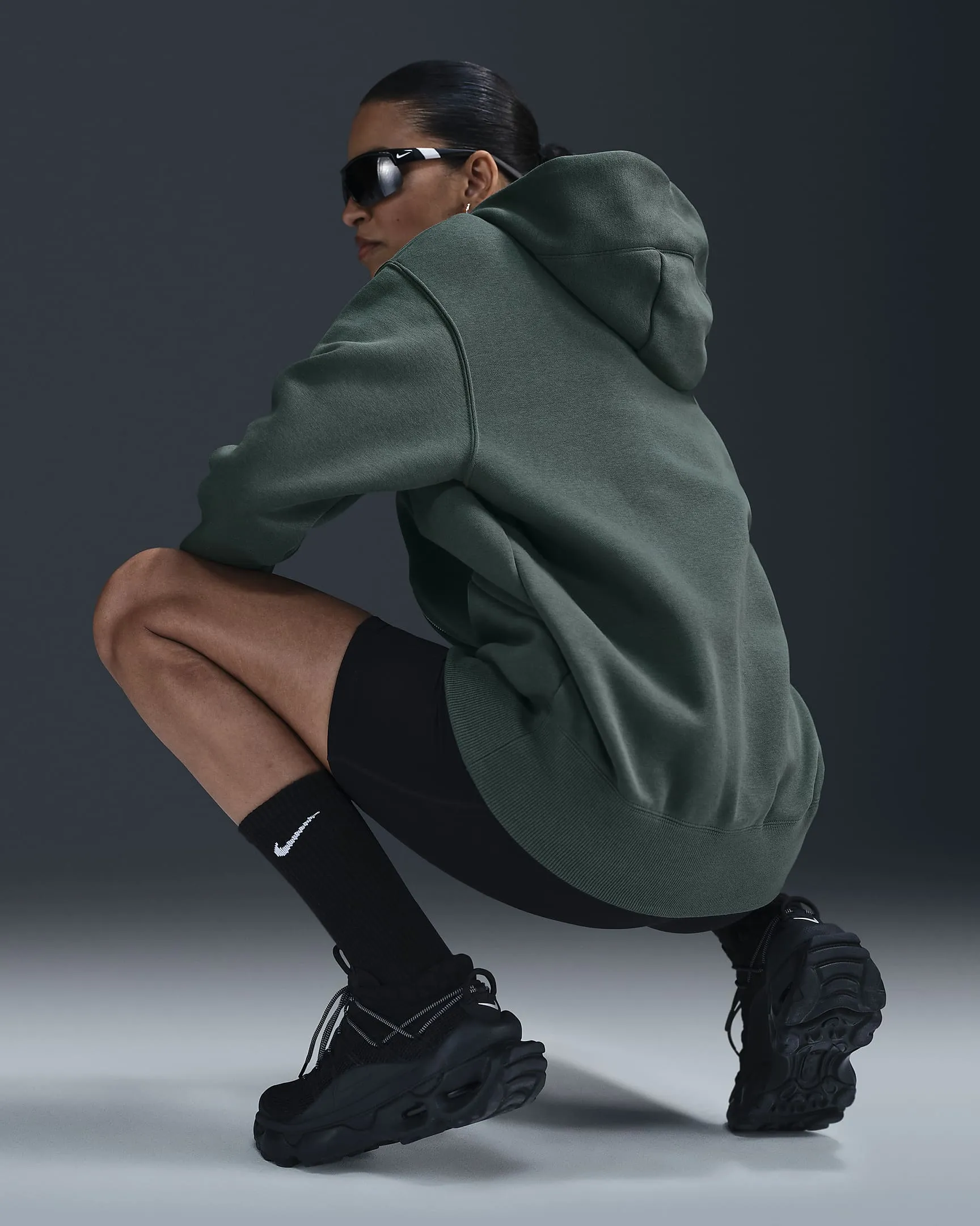 Womens Phoenix Fleece Oversize Full Zip Hoody