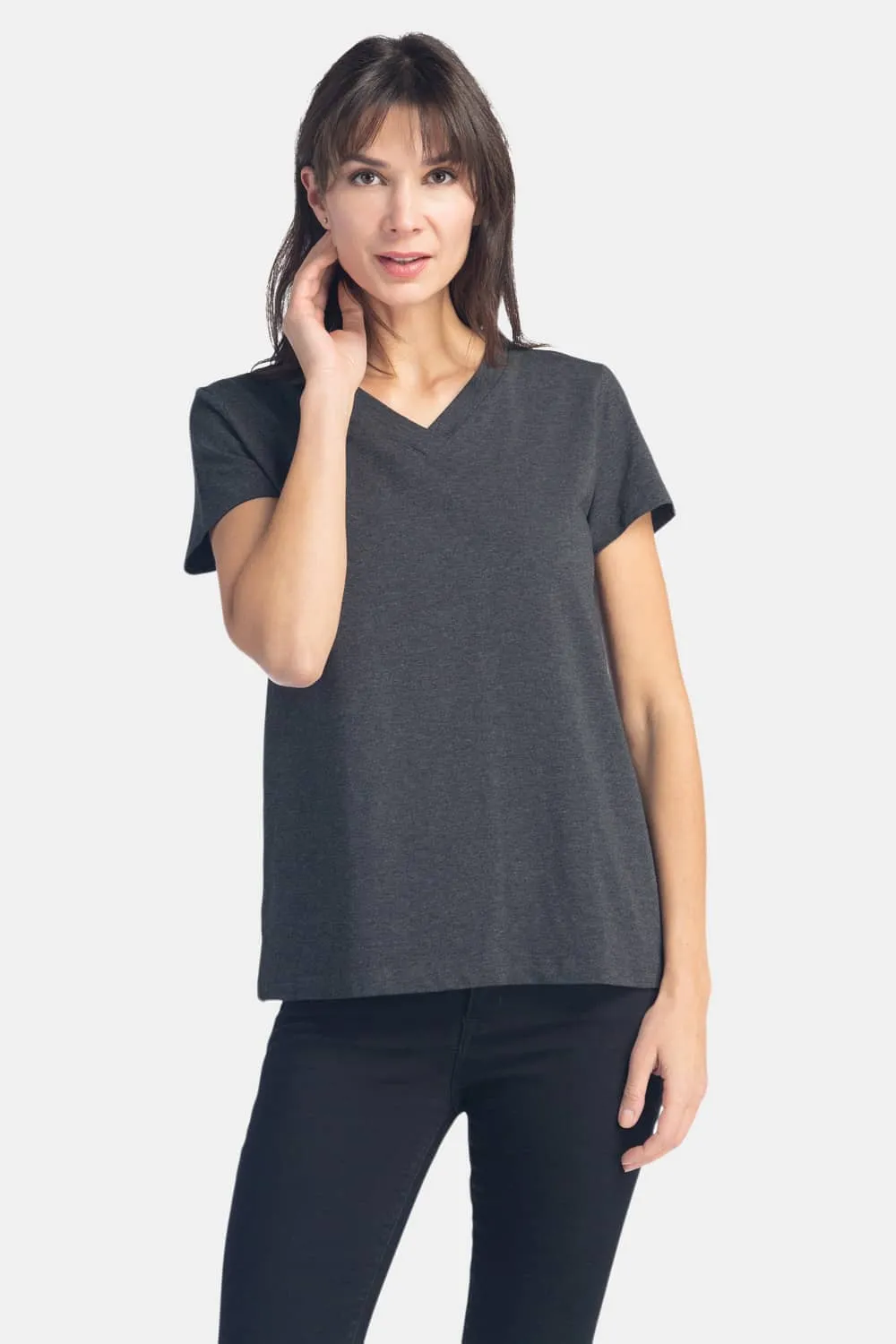 Women's Relaxed EcoFabric™ V-Neck Tee - OUTLET - FINAL SALE