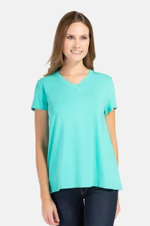 Women's Relaxed EcoFabric™ V-Neck Tee - OUTLET - FINAL SALE